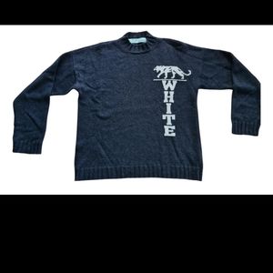 Off White Gray Panther Sweater